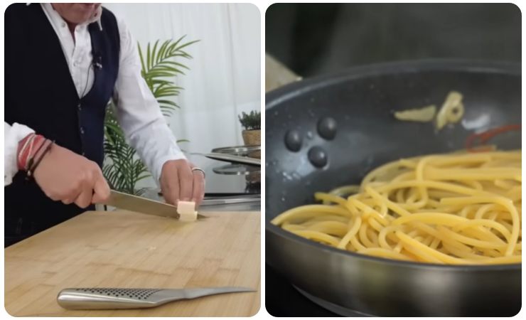 barbieri prepara spaghetti aglio, olio e peperoncino 