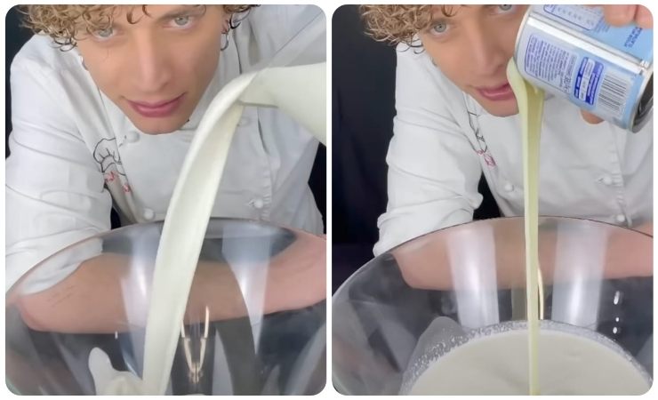 chef nerone prepara gelato