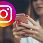 Cellulare, logo Instagram