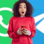 Donna, loghi WhatsApp Telegram