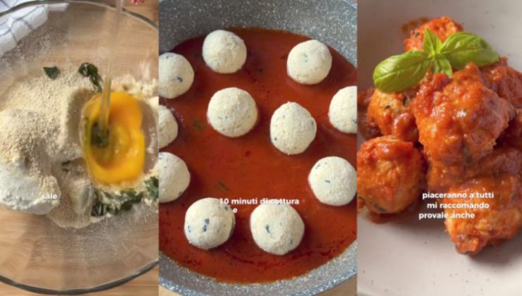Preparazione delle polpette al sugo