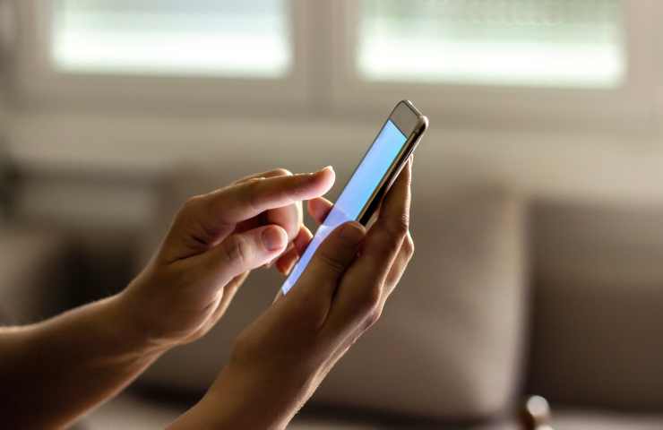 persona digita cellulare