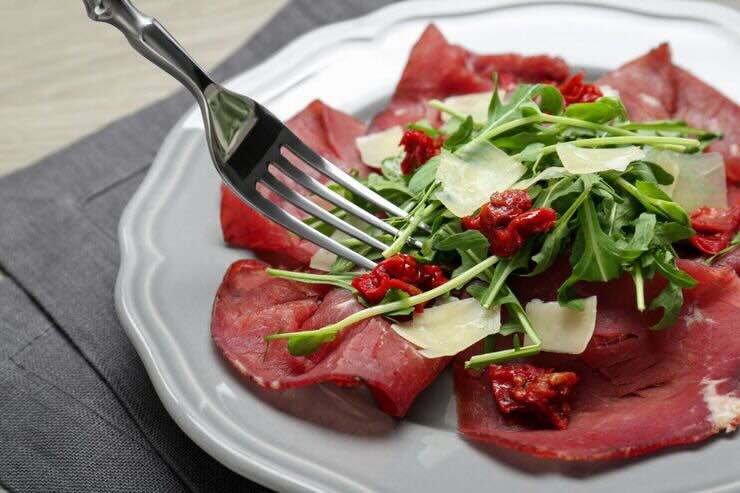 Bresaola, formaggio, rucola