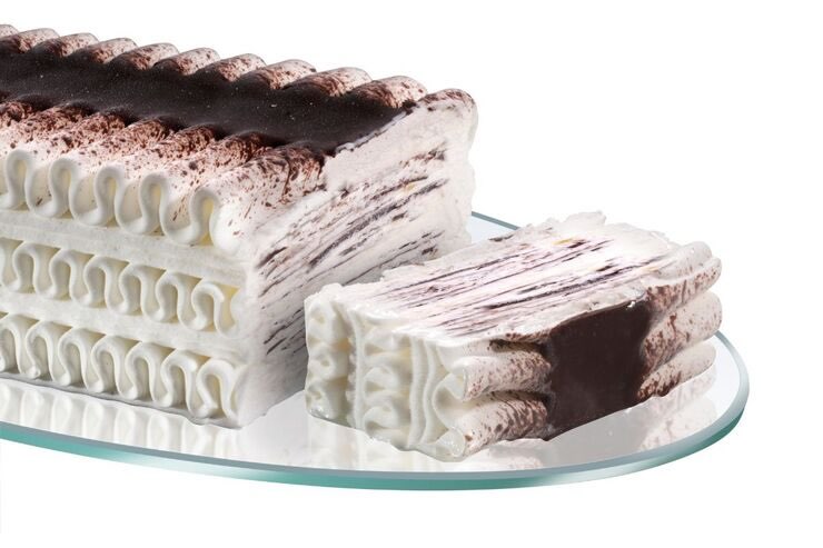Torta gelato fiordilatte e cioccolato 