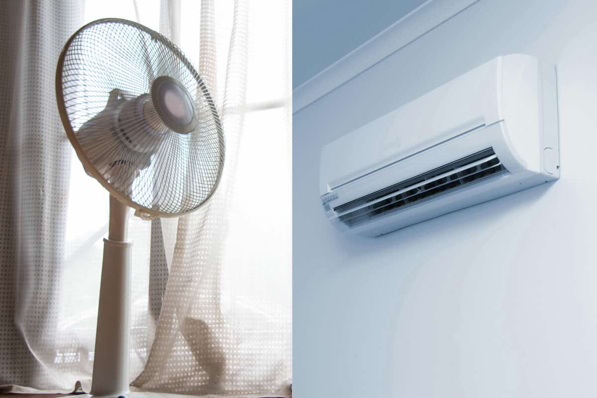 ventilatore e condizionatore