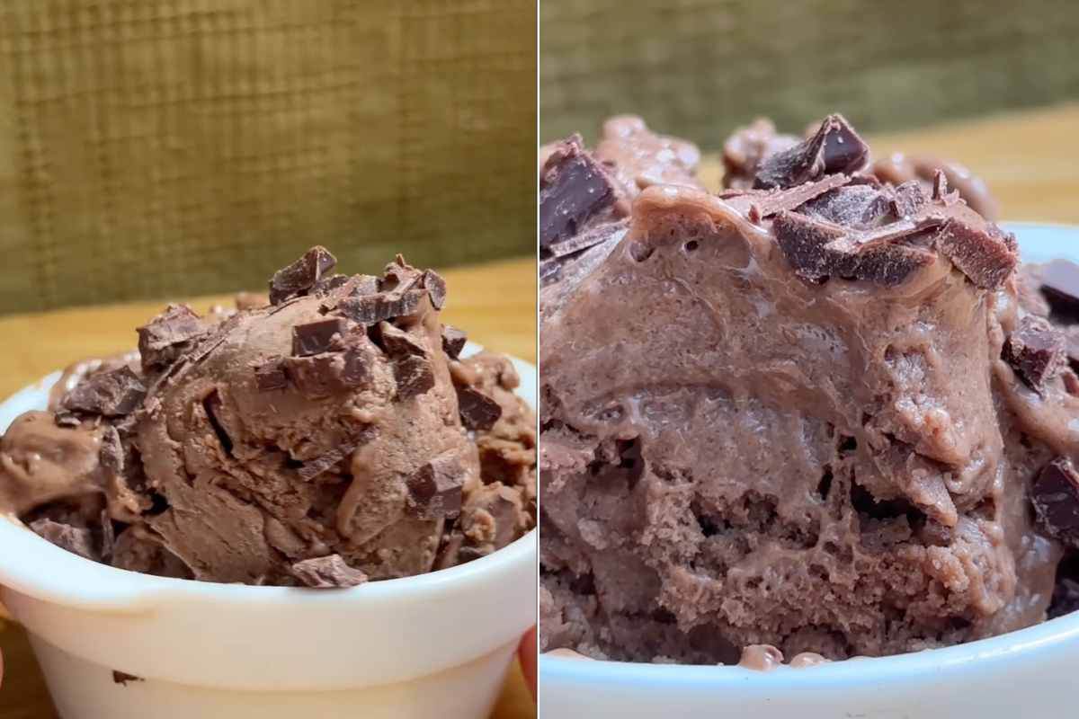 collage gelato al cioccolato