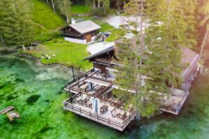 Lago Ghedina visto dall'alto