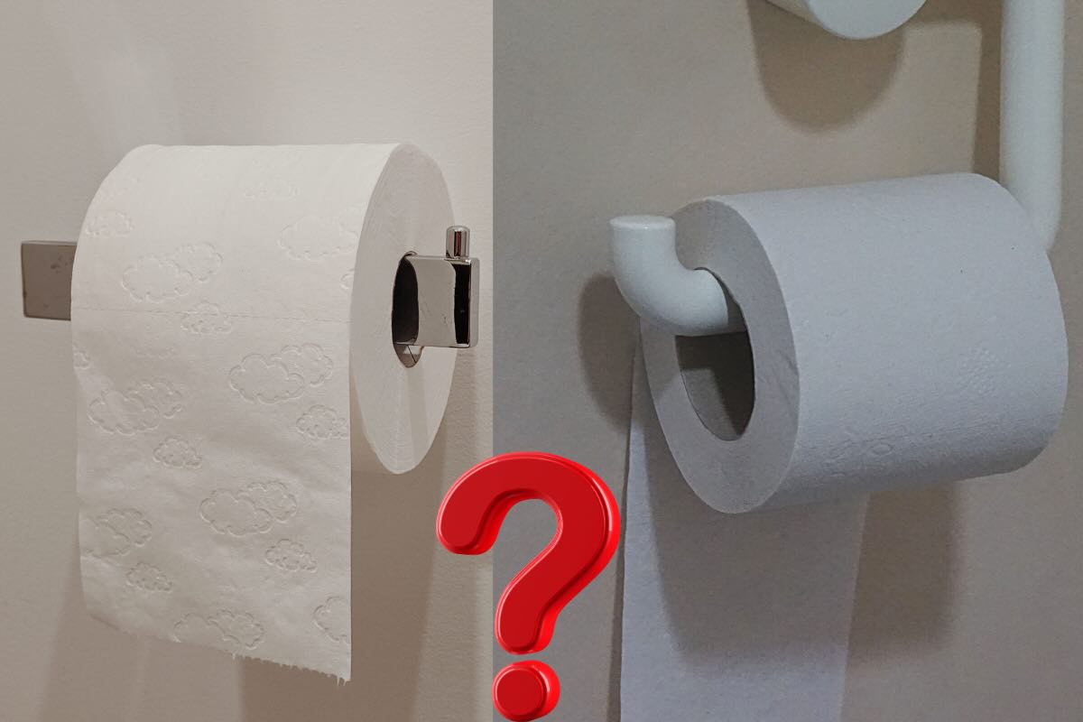 carta igienica e punto di domanda